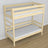 Clear Pine Wooden Bunk Bed – Side View, Nizio Home