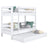lit superposé avec tiroir pour matelas N01 en bois dans la couleur sur commande RAL/NCS – bois massif, Nizio
