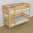 Etagenbett Holz Kiefer natur – Nahaufnahme der Verbindungen und Holzdetails