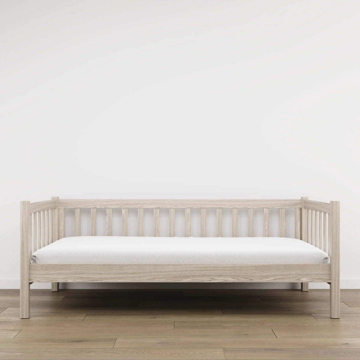 Sofa-Bett Eiche gebleicht aus Eiche – Maße und Schema, Nizio
