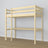 Clear Pine Wooden Loft Bed with Desk – Ladder and Safety Rail