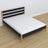 Doppelbett Holz Schwarz-Eiche – Maße und Schema, Nizio Home