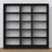 Bookcase wooden black in the living room – Scandinavian arrangement, Nizio