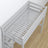 Hochbett aus Holz grau – Details der Verbindungen und Leiter, Nizio Home