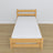 Lit pin naturel – tiroir na matelas, détails en bois, Nizio Home