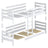 Natural Pine Bunk Bed – Wooden Joinery Joints, Close-up, Nizio Home