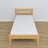 Lit pin naturel en bois – dimensions et schéma, Nizio Home