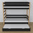 Black and Oak Wooden Bunk Bed – Dimensions and Diagram with Mattress Drawer
