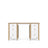 Bureau 6S Scandi en bois blanc / chêne naturel