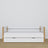 Sofabett mit Schublade für Matratze weiß-Eiche aus Holz – Maße, Nizio