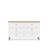 Commode z 6 tiroirmi en bois blanc avec chêne 154 cm – chambre, style scandinave