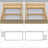 Lit mezzanine en bois pin naturel – vue du dessus na espace couchage