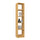 Bookcase wooden natural pine – living room and office, solid wood, Scandinavian style Nizio