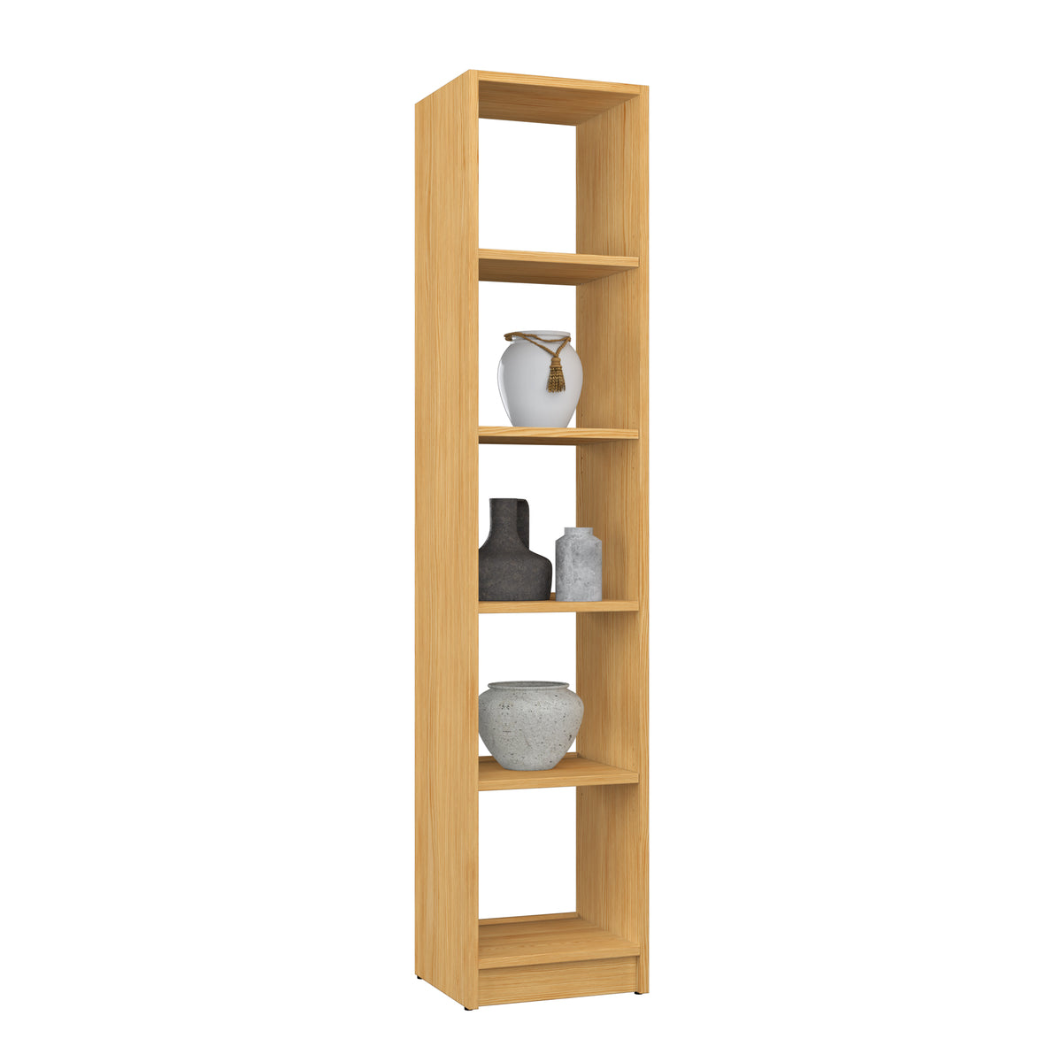 Étagère en bois pin naturel – salon i bureau, bois massif, style scandinave Nizio