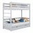 Etagenbett mit Schublade Holz Grau – Kinderzimmer, Massivholz, scandi
