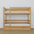 Lit superposé en chêne chêne naturel – intérieur du tiroir na matelas, chambre d'enfant