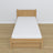 Bett Natureiche mit Schublade – Führungsschienen und Eichendetails, Nizio