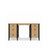 Bureau z 6 tiroirmi en chêne chêne naturel avec noir – bureau i chambre de jeune, scandinave