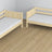 Clear Pine Wooden Bunk Bed – Slatted Frame, Durable Joinery Joints