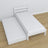 Lit blanc – tiroir na matelas, détails en bois, Nizio Home