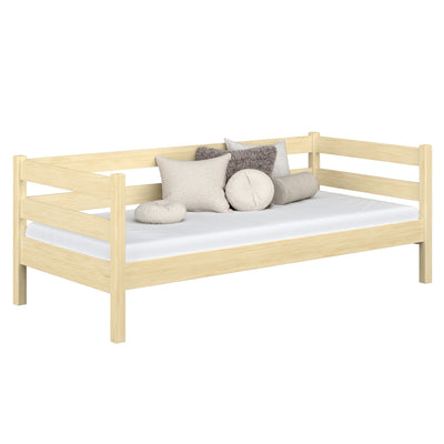 Bettsofa aus Holz Kiefer farblos – Kinderzimmer, skandinavischer Stil Nizio