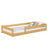 Lit bas en bois pin naturel – chambre, bois massif, style scandinave Nizio