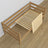 Sofa-lit avec tiroir pour matelas chêne naturel en chêne – dimensions, Nizio