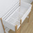 White and Oak Wooden Loft Bed with Desk – Ladder and Joint Details