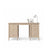 Bureau z 6 tiroirmi en chêne chêne blanchi – bureau i chambre de jeune, scandinave