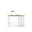 Bureau 3S Scandi en bois blanc / chêne naturel