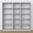 Étagère en bois gris dans le salon – décoration scandinave, Nizio