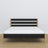 Doppelbett Schwarz-Eiche – Lattenrost aus Holz, Nizio Home