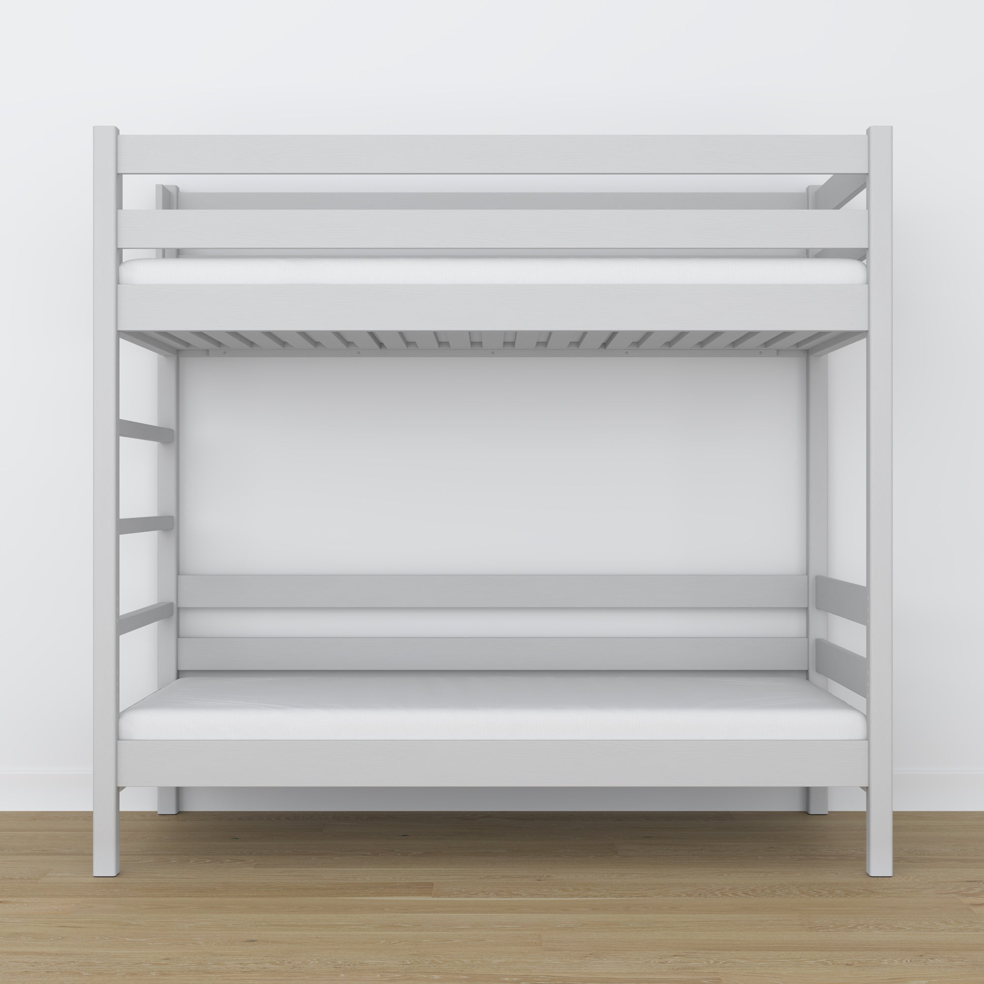 Grey Wooden Bunk Bed – Side View, Nizio Home