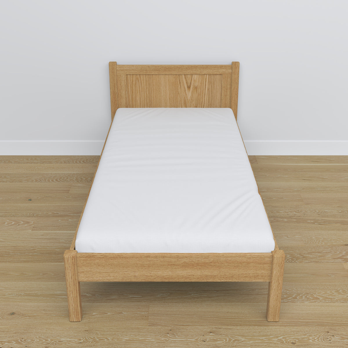 Bett Natureiche aus Eiche – Maße und Schema, Nizio Home