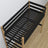 Hochbett mit Schreibtisch aus Holz schwarz-eiche – Details der Verbindungen und Leiter
