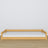 Lit bas en bois pin naturel – niska rama, vue de côté, chambre scandinave