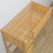 Lit mezzanine avec bureau en bois pin naturel – détails des assemblages et de l'échelle
