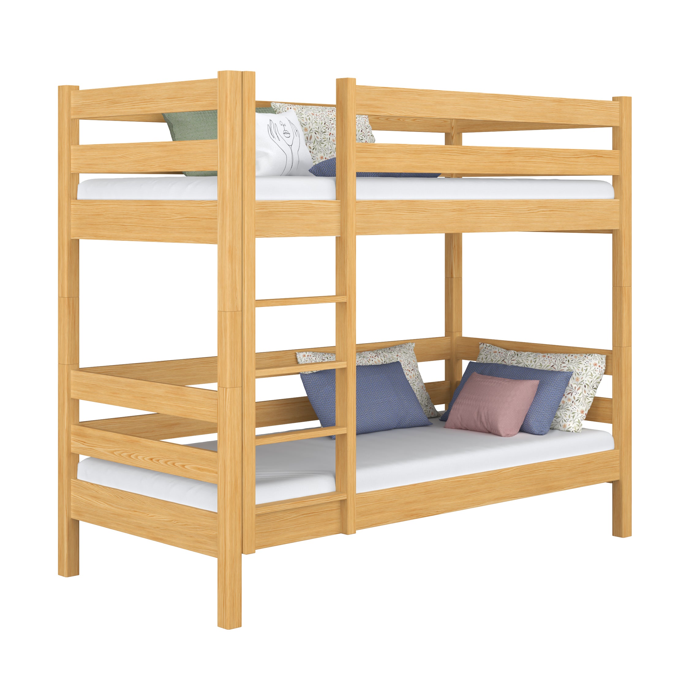 Etagenbett Kiefer natur im Kinderzimmer – Scandi-Einrichtung, Holz