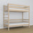 Oak Bunk Bed Bleached Oak – Slatted Frame, Durable Joinery Joints