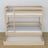Bleached Oak Bunk Bed – Oak Slatted Frame, Side View