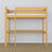 Lit mezzanine pin naturel avec bureau – espace d'apprentissage sous la chambre, en bois