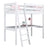 Loft Bed with Desk N03 Wooden in Custom RAL/NCS Color – Solid Wood, Nizio