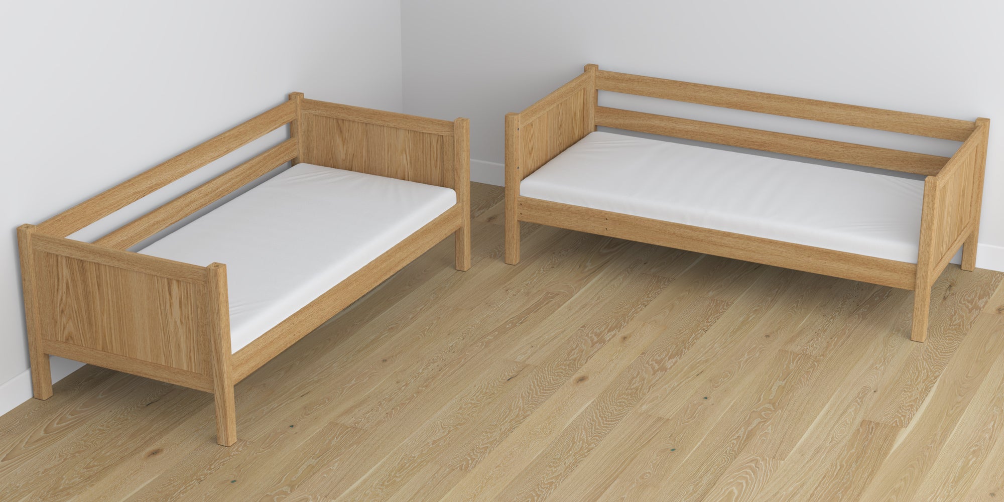 Natural Oak Oak Bunk Bed – Dimensions and Diagram, Nizio