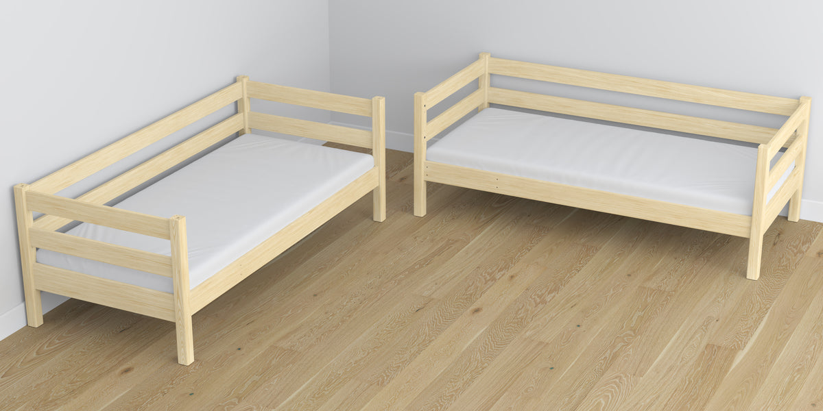 Clear Pine Wooden Bunk Bed – Dimensions and Diagram, Nizio