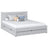 Doppelbett mit Schublade aus Holz grau – Schlafzimmer, Stauraum, Scandi-Stil
