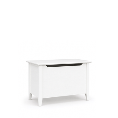 Wooden chest Scandi white