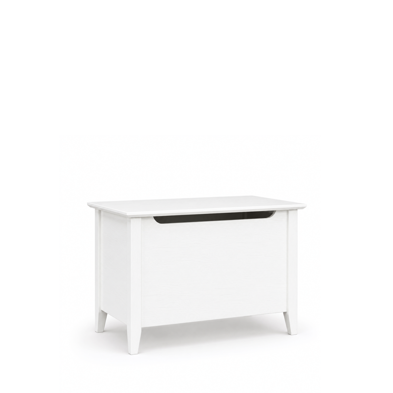 Coffre Scandi en bois blanc