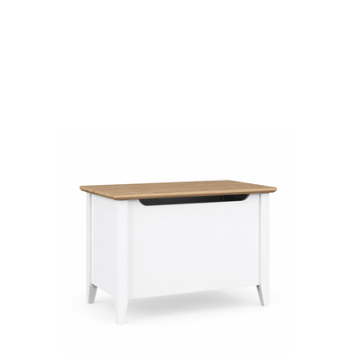 Wooden chest Scandi white / natural oak