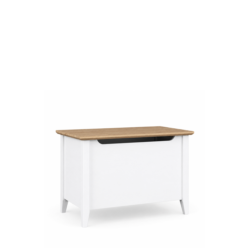 Coffre Scandi en bois blanc / chêne naturel