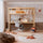 Lit mezzanine avec bureau en chêne N01 chêne naturel